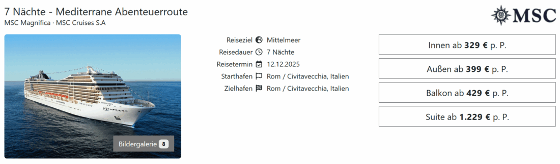 Kreuzfahrten buchen bei Travel Dealz.de — Mozilla