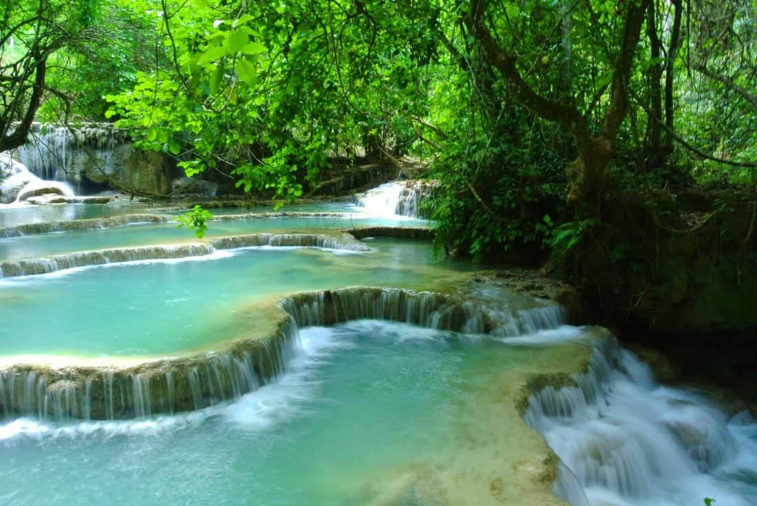 Laos Wasserfall