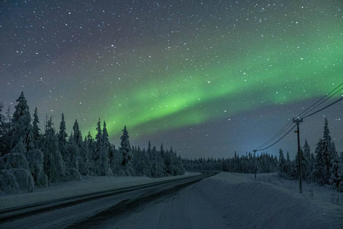 Lappland Schweden Nordlichter Polarlichter