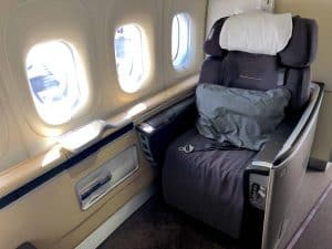 Lufthansa First Class Sitz