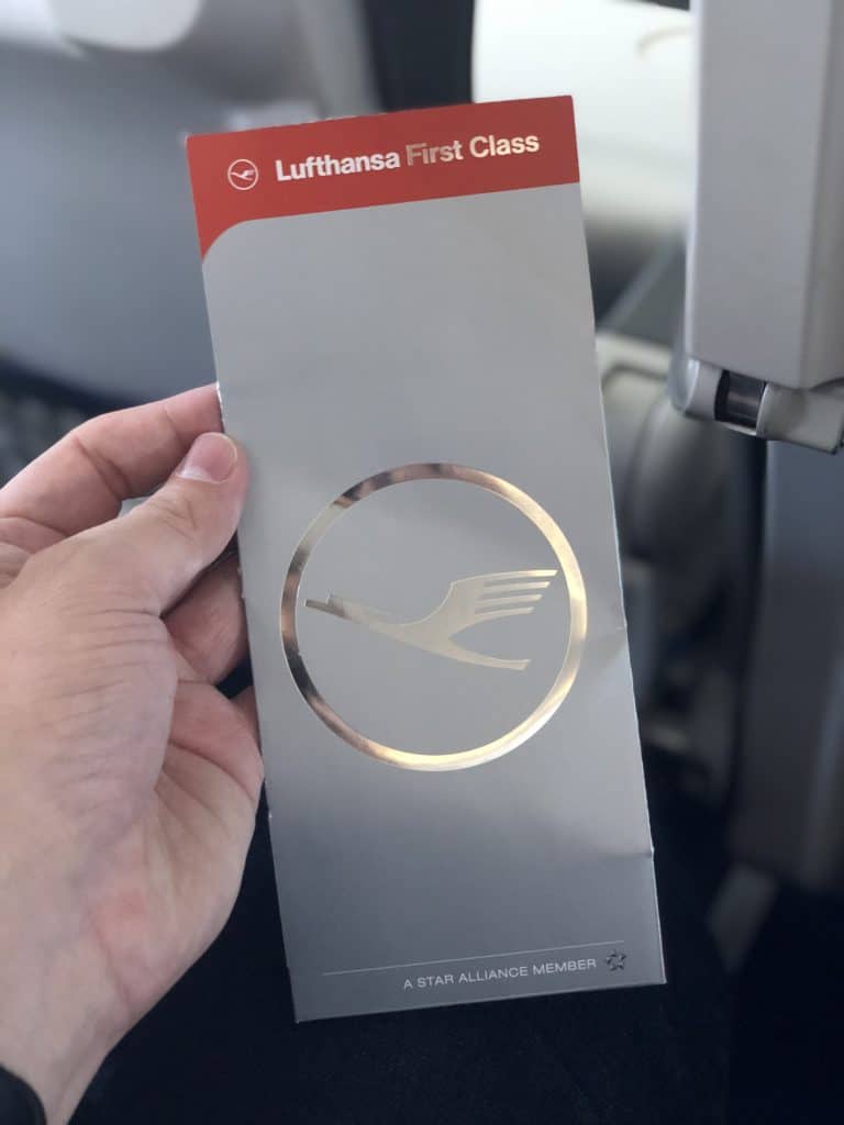 Lufthansa First Lounge MUC First Bordkarte