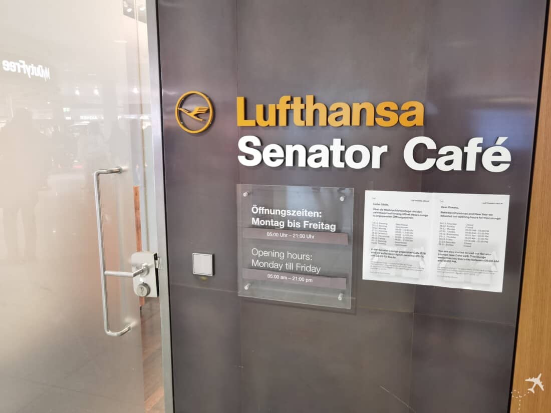 Lufthansa Senator Cafe Eingang