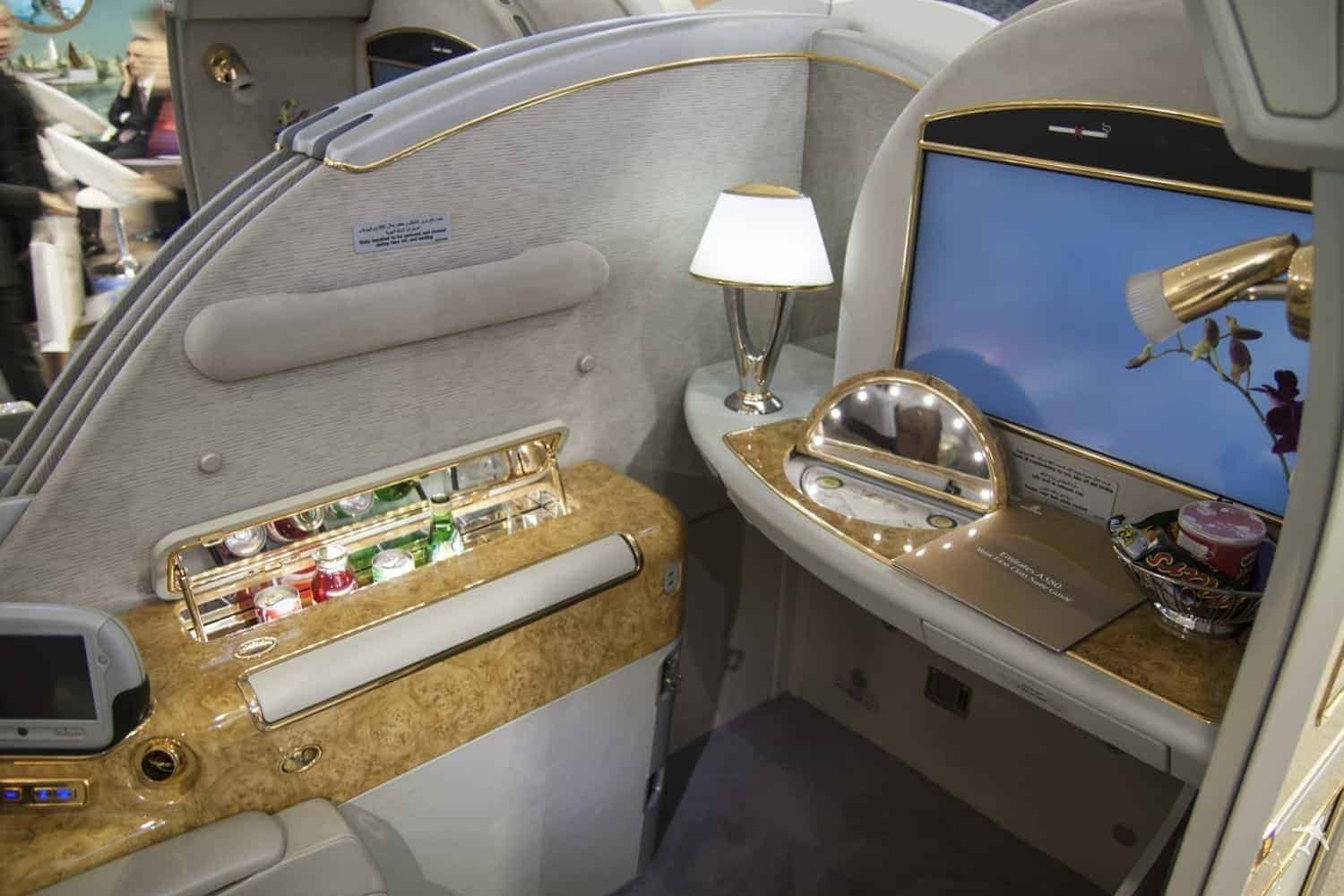 Emirates First Class Suite Vorne