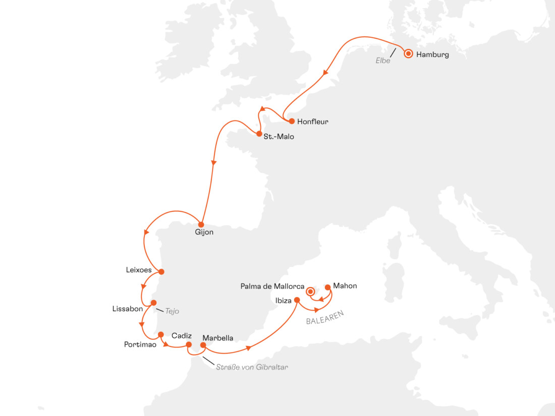 MS Europa EUR2620 Hamburg-Mallorca