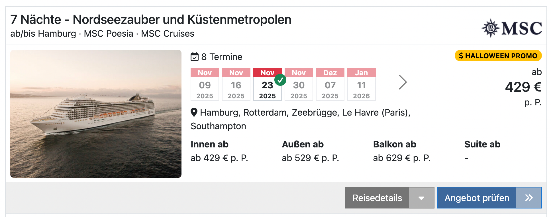 MSC Poesia Nordeuropa