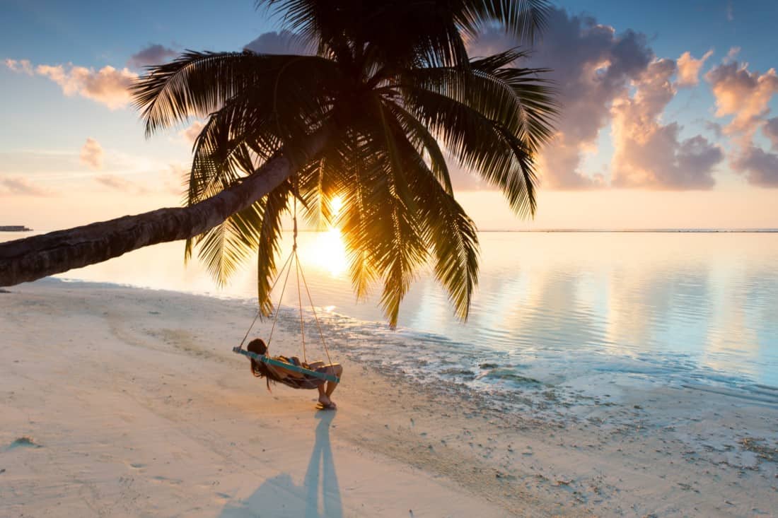 Malediven Sonnenuntergang