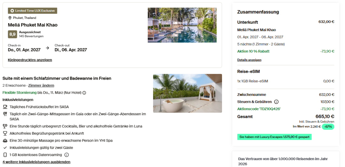 Melia Phuket Mai Kao LE 665b