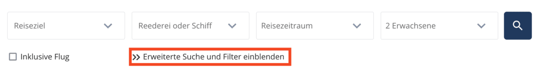 Menü Seereisedienst