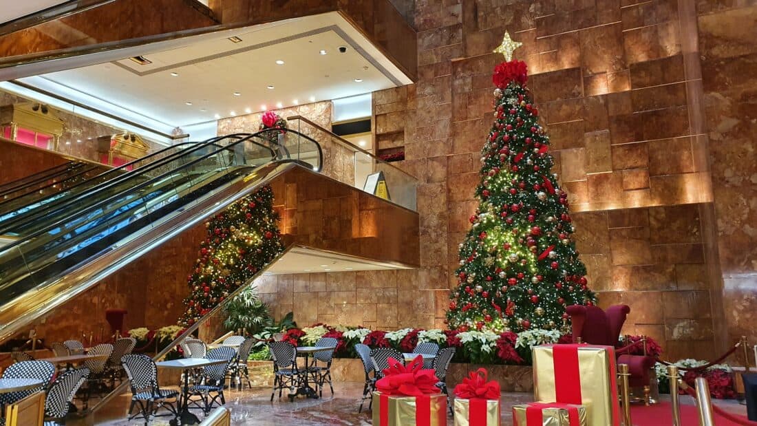 New York Trump Tower Weihnachten