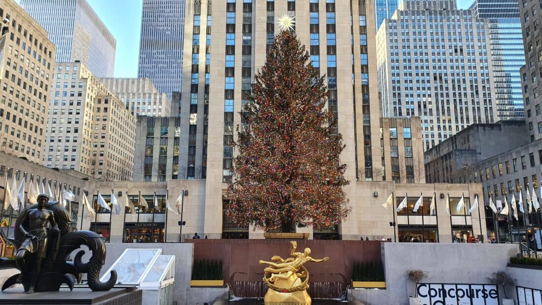 New York Weihnachtsbaum Rockefeller Center