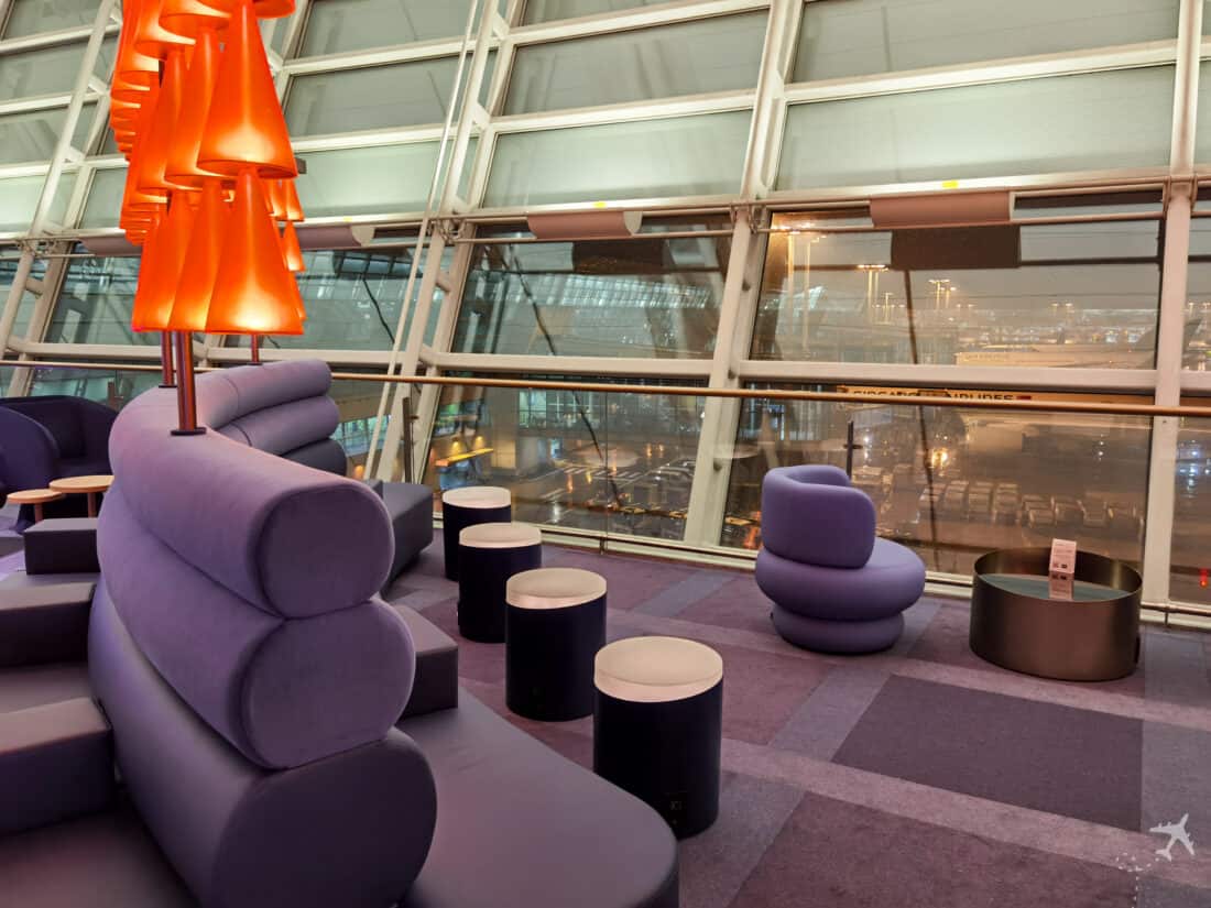 Oneworld Lounge ICN Sitze Aussicht