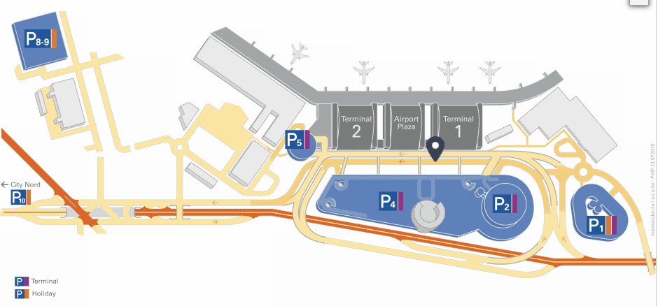 Parkkarte Hamburg Airport