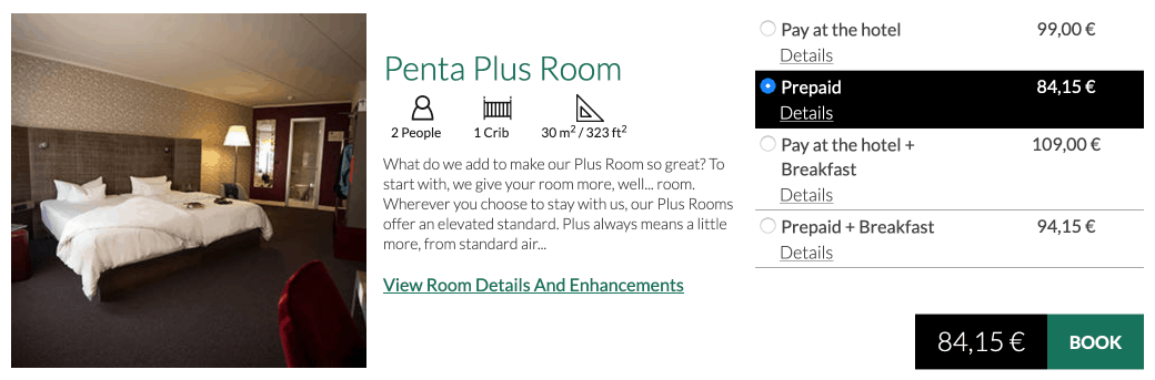 Penta Plus Room Rostock direkt bei Pentahotels 