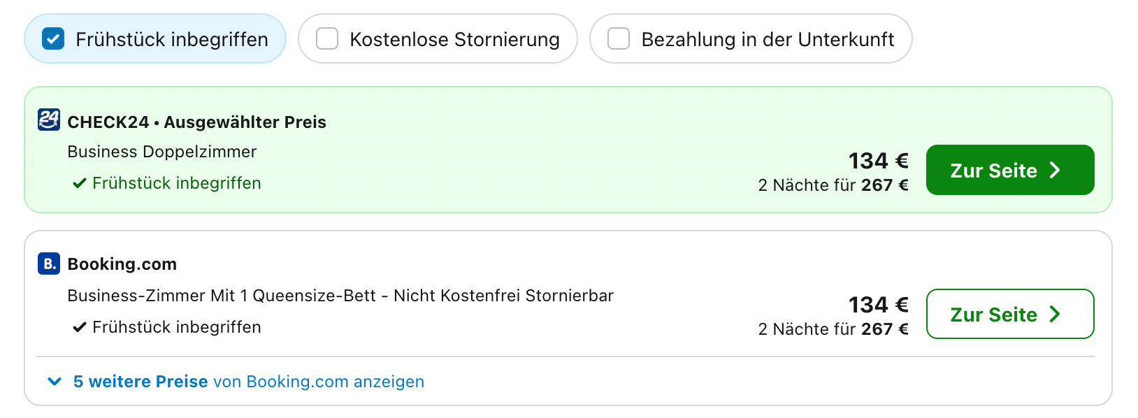 Preisvergleich Best Western Trivago
