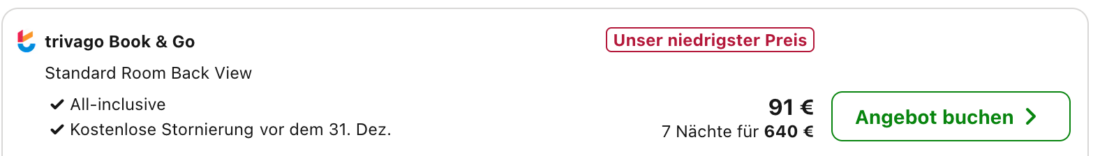 Preisvergleich Trivago