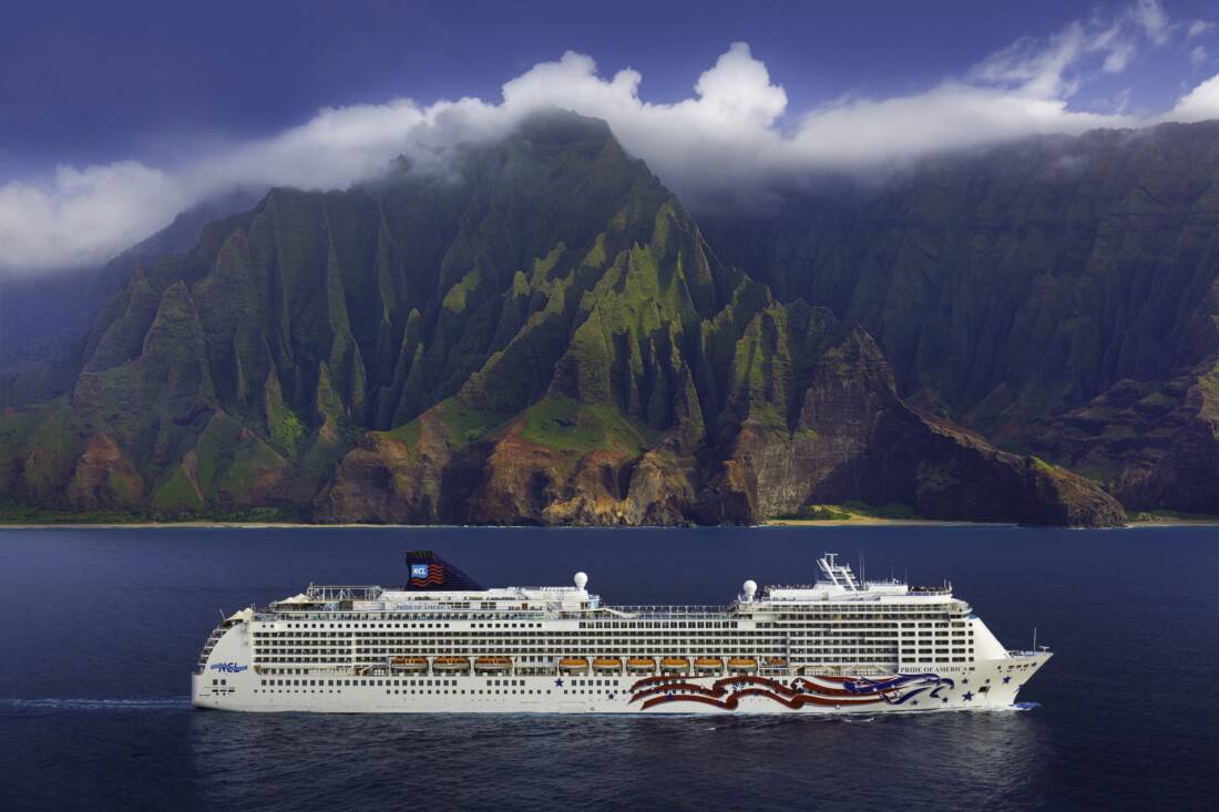 NCL Cruise Line, Pride of America, Na Pali Coast, Kauai, Hawaii