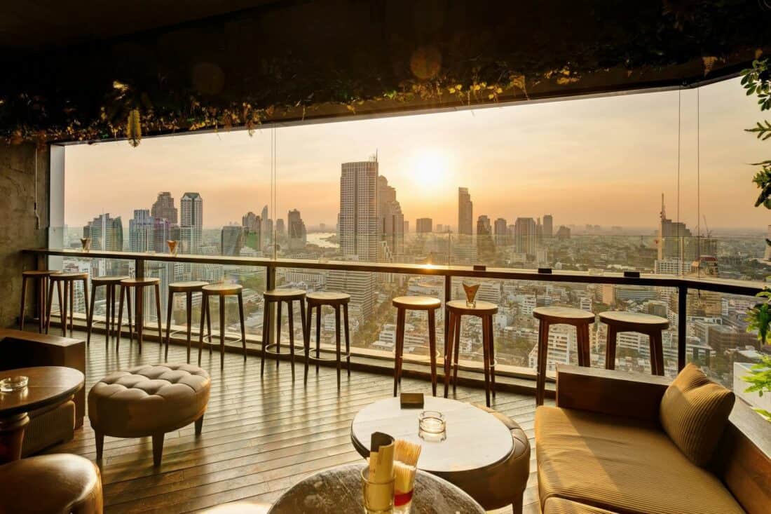 Pullman Bangkok Hotel G Restaurant mit Aussicht