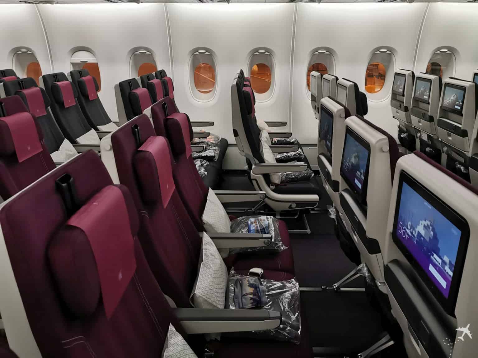 Bewertung Qatar Economy Class im Airbus A380 (Melbourne Doha