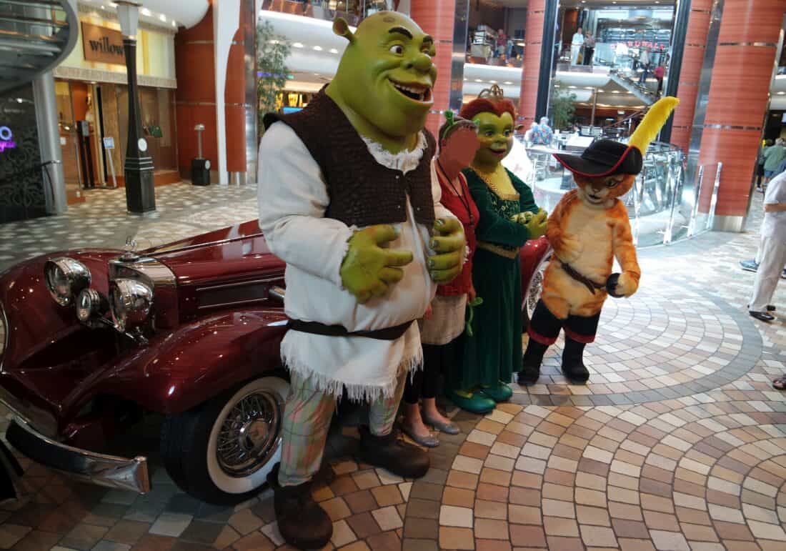 Shrek & Fiona auf RCCL Allure