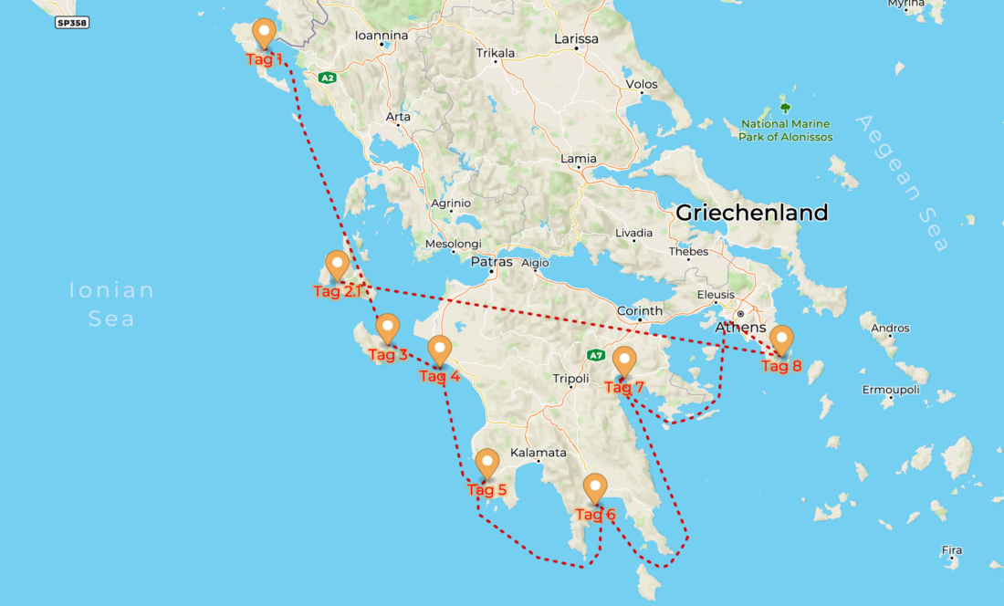 Running on Waves Itinerary 2