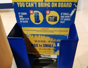 Ryanair Handgepaeck Sizer