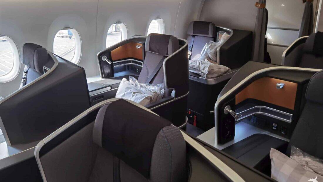 SAS Business Class LAX CPH Kabine 2