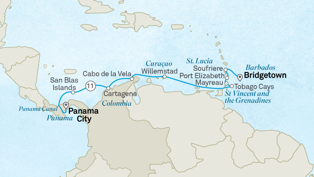 Scenic Eclipse Barbados nach Panama