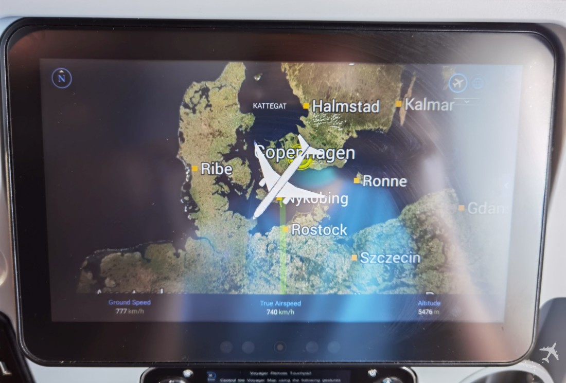 Singapore Airlines CPH FCO Flight Map