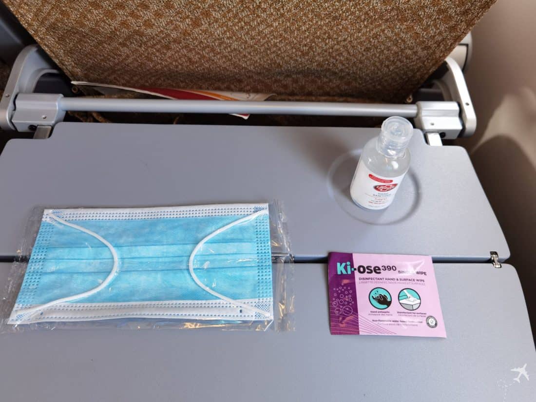 Singapore Airlines CPH FCO Hygiene Kit
