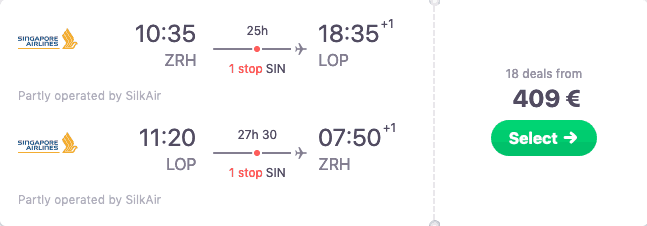 Skyscanner ZRH LOP