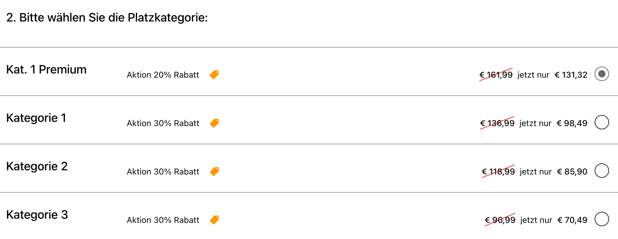 Stage Entertainment Preisübersicht