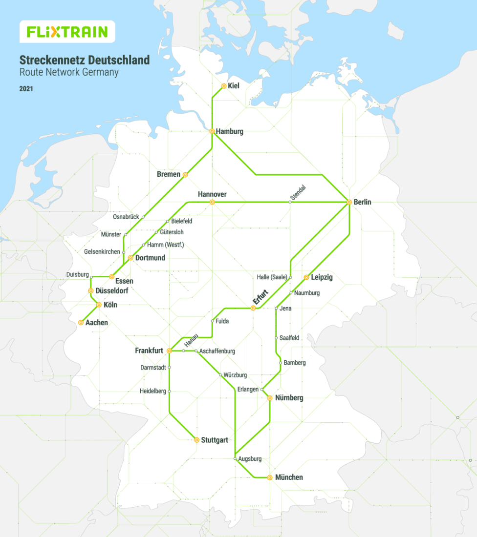 Flixtrain: Hamburg ↔ Kiel und weitere neue Strecken ab 3€ je Richtung