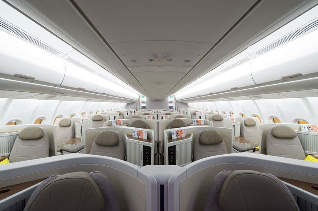 TAP Business Class Kabine Airbus A330 Neo 2