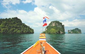 Thailand Flagge Boot