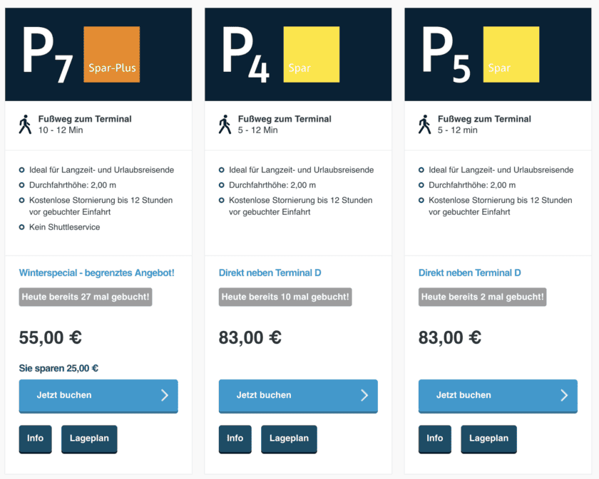 Gutschein Online Hannover Flughafen Parken travel-dealz.de