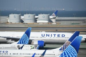 United Airlines Heckflossen