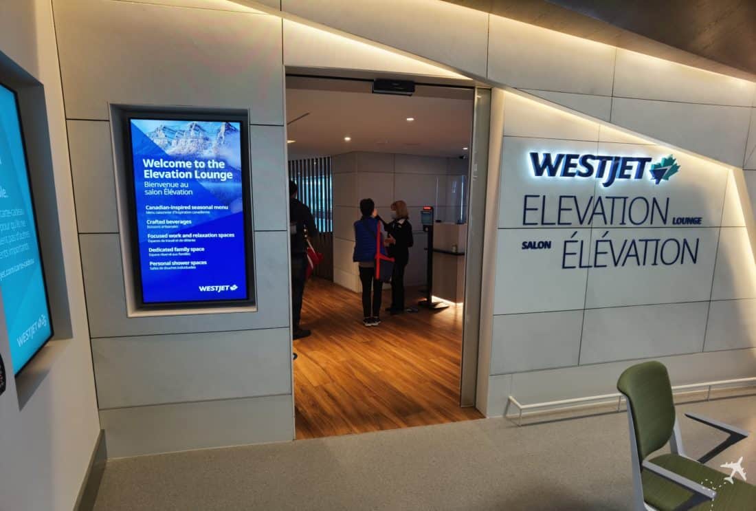 Westjet Elevation Lounge YYC Eingang