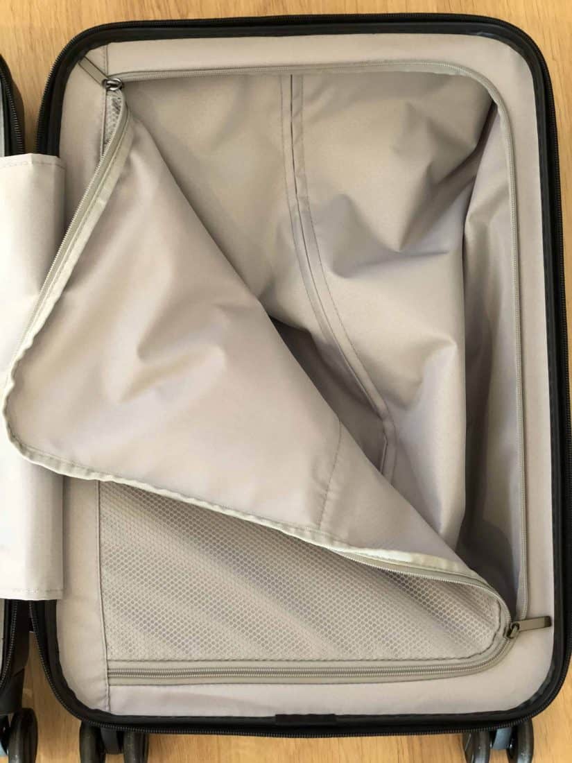 Xiaomi Business Cabin Boarding Suitcase Innenleben Trennwand offen