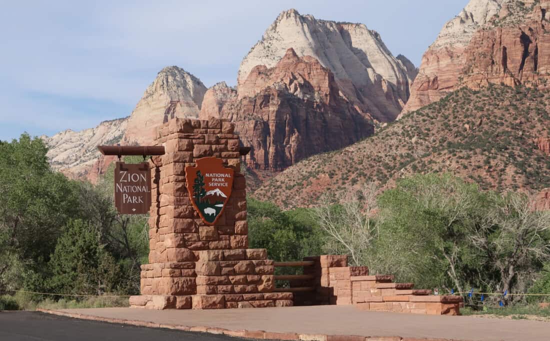 Zion National Park Eingang