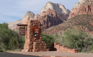 Zion National Park Eingang