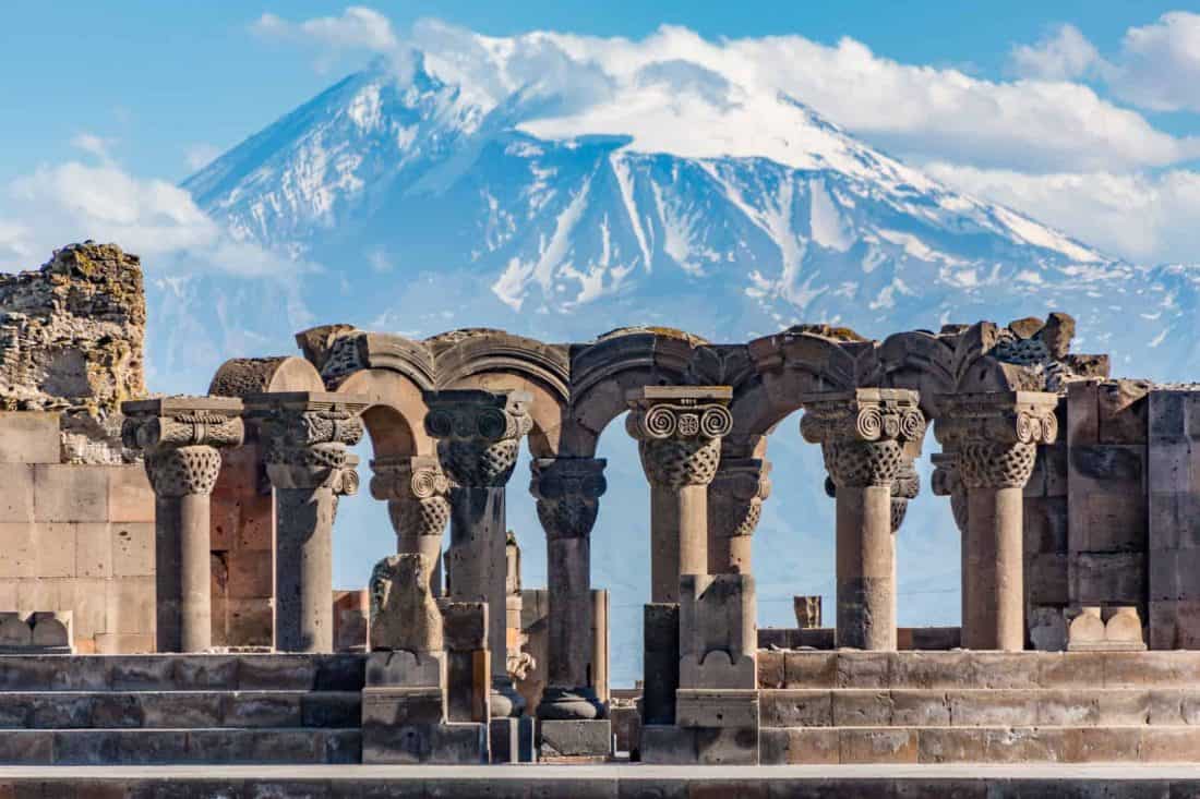 Zvartnos Tempel Jerewan Armenien