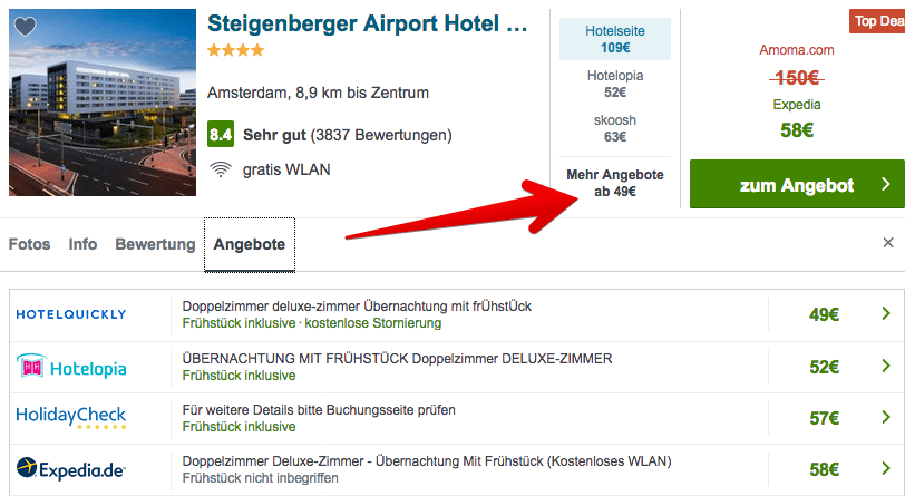 Trivago Steigenberger Airport Hotel Amsterdam