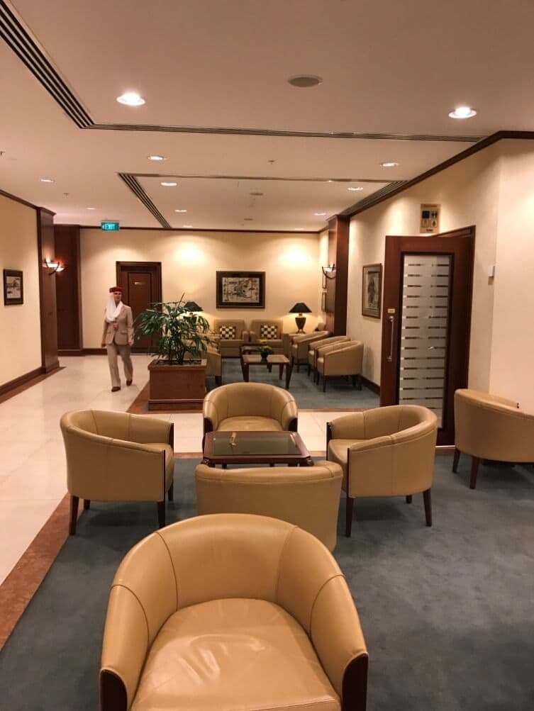Emirates Lounge Auckland Sitzbereich