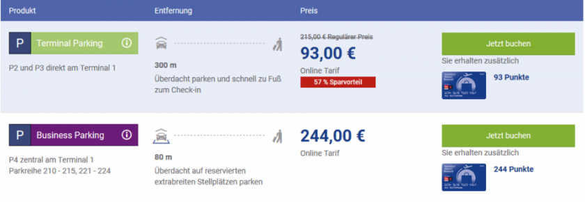 Gutschein Frankfurt Airport Parken November 2018 travel-dealz.de
