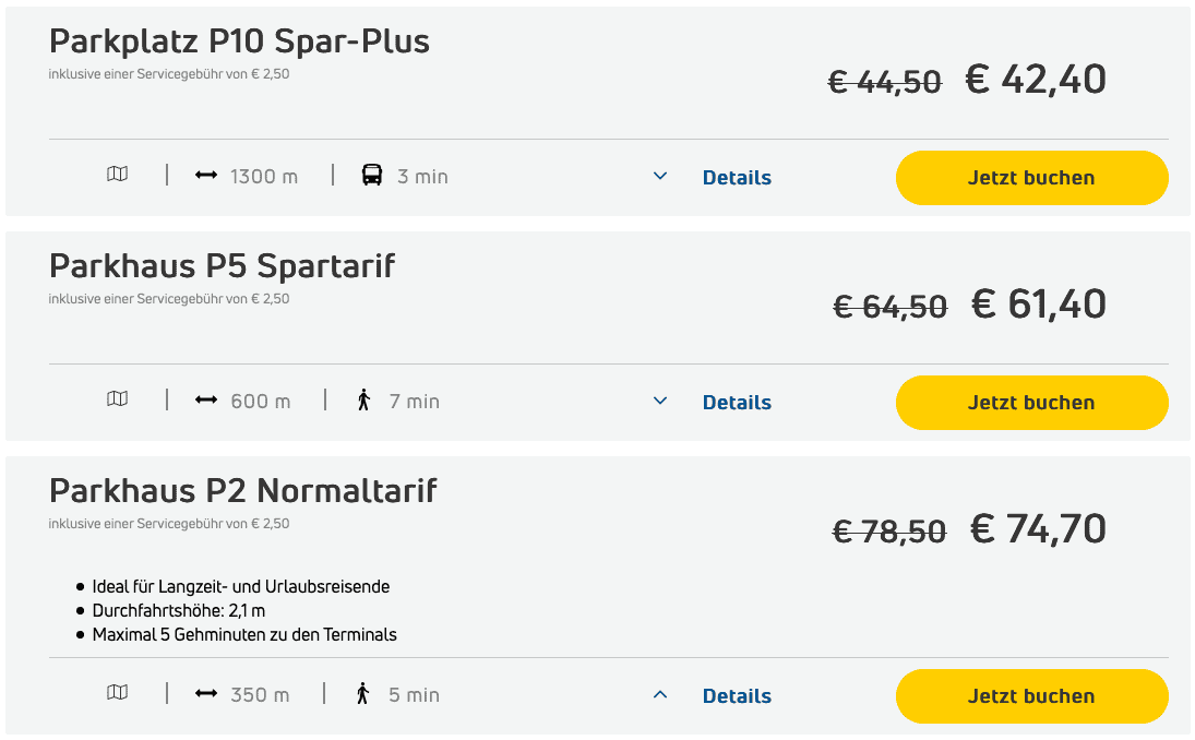 Gutschein Parken Hannover Flughafen Tuifly travel-dealz.de