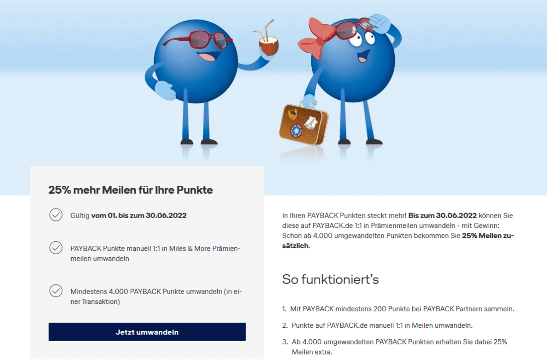 Payback-Punkte mit 25% Bonus zu Miles&More übertragen » Travel-Dealz.de