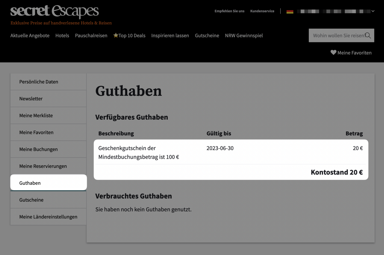 Secret Escapes 20€ Gutschein für Neukunden » TravelDealz.de