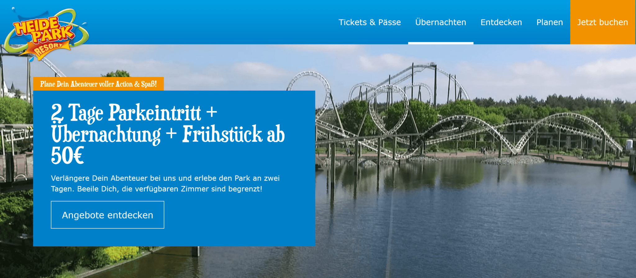Heide Park Soltau Gutschein: 20% Aktionscode auf Tagestickets über ADAC