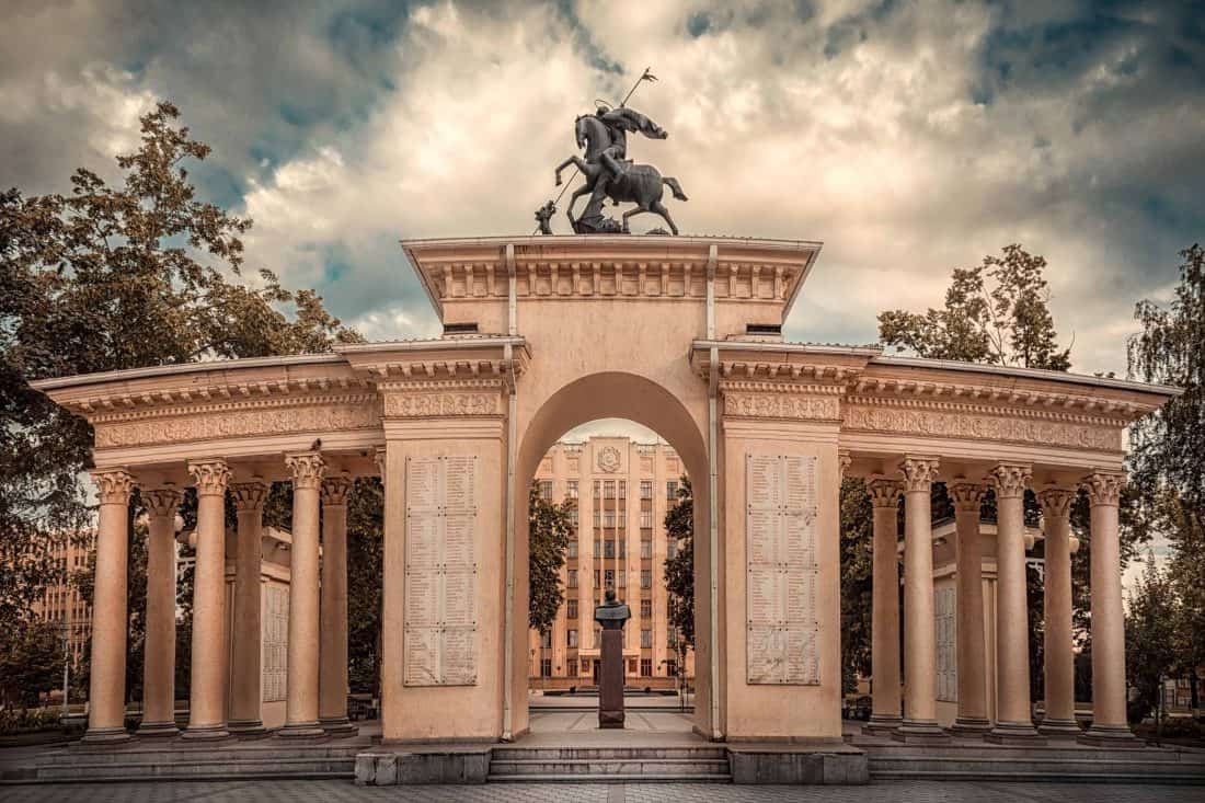 Arch in the center of Krasnodar