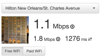Hilton New Orleans St. Charles Avenue Lounge WiFi